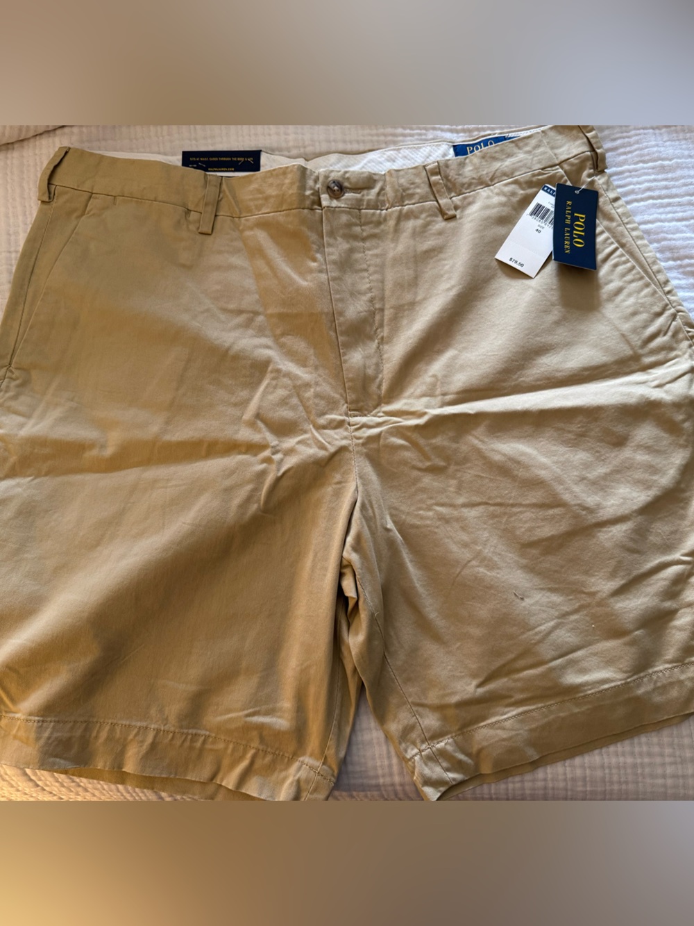 NWT Polo Ralph Lauren Tan Shorts Stretch Classic Fit